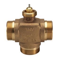 Danfoss 3-Wege-Mischventil VMV, DN 25, Kvs 6,3m3/h, PN 16, G 1 1/4" Außengewinde, Rot... DANFOSS-065F6025 5702421603840 (Abb. 1)