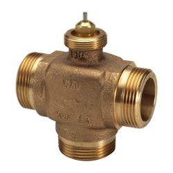 Danfoss 3-Wege-Mischventil VMV, DN 25, Kvs 6,3m3/h, PN 16, G 1 1/4" Außengewinde, Rot... DANFOSS-065F6025 5702421603840 (Abb. 1)