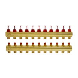 Danfoss Verteiler für Fussbodenheizungen FHF-11F 11 Kreise, mit Durchflussanzeige, 08... DANFOSS-088U0531 5702420081014 (Abb. 1)