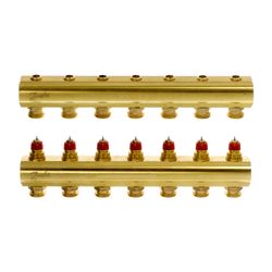Danfoss Verteiler für Fussbodenheizungen FHF-7, 7 Kreise, ohne Durchflussanzeige, 088... DANFOSS-088U0507 5702420080864 (Abb. 1)