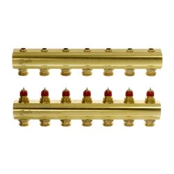 Danfoss Verteiler für Fussbodenheizungen FHF-7, 7 Kreise, ohne Durchflussanzeige, 088... DANFOSS-088U0507 5702420080864 (Abb. 1)