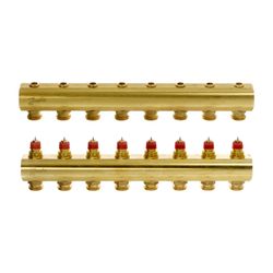 Danfoss Verteiler für Fussbodenheizungen FHF-8, 8 Kreise, ohne Durchflussanzeige, 088... DANFOSS-088U0508 5702420080871 (Abb. 1)