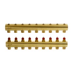 Danfoss Verteiler für Fussbodenheizungen FHF-9, 9 Kreise, ohne Durchflussanzeige, 088... DANFOSS-088U0509 5702420080888 (Abb. 1)