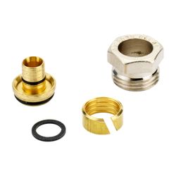 Danfoss Klemmverbinder, R 1/2"AG auf 14x2mm, für Alu-Verbundrohre AluPex, vernickelt... DANFOSS-013G4174 5702420033006 (Abb. 1)