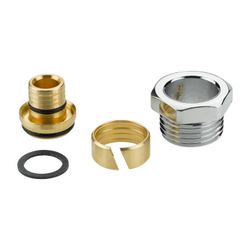 Danfoss Klemmverbinder, R 1/2"AG auf 16x2mm, für Alu-Verbundrohre AluPex, verchromt... DANFOSS-013G4200 5702420071497 (Abb. 1)