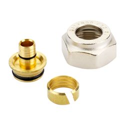Danfoss Klemmverbinder, G 3/4" Innengewinde auf 15x2,5mm, für VPE-Kunststoffrohre PEX... DANFOSS-013G4155 5702420032900 (Abb. 1)