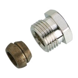 Danfoss Klemmverbinder, R 3/8" Außengewinde auf 12mm, für Stahl- und Kupferrohre... DANFOSS-013G4102 5702420033129 (Abb. 1)