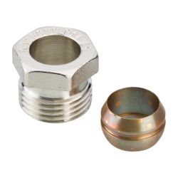Danfoss Klemmverbinder, R 1/2" Außengewinde auf 14mm, für Stahl- und Kupferrohre, ver... DANFOSS-013G4114 5702420033181 (Abb. 1)