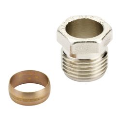 Danfoss Klemmverbinder, R 1/2" Außengewinde auf 16mm, für Stahl- und Kupferrohre, ver... DANFOSS-013G4116 5702420033228 (Abb. 1)