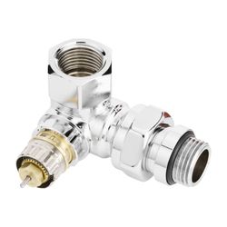 Danfoss Ventilgehäuse RA-NCX, DN 15, R 1/2", Winkelausführung rechts, verchromt, 013G... DANFOSS-013G4239 5702420072180 (Abb. 1)
