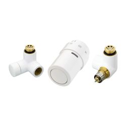 Danfoss Design-Ventilprogramm X-tra Design Set Weiß, Ventilgehäuse RA-URX rechts, 013... DANFOSS-013G4007 5702420059532 (Abb. 1)