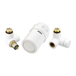 Danfoss Design-Ventilprogramm X-tra Design Set Weiß, Ventilgehäuse RA-URX links, 013G... DANFOSS-013G4008 5702420059570 (Abb. 1)