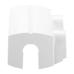 Danfoss Kunststoffabdeckung für VHS, Eckausführung, Badheizkörper, Weiß, 013G4673... DANFOSS-013G4673 5702420052533 (Abb. 1)