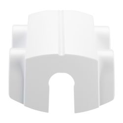 Danfoss Kunststoffabdeckung für VHS, Durchgangsausführung, Badheizkörper, Weiß, 013G4... DANFOSS-013G4674 5702420052557 (Abb. 1)