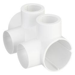Danfoss Kunststoffverkleidung für VHS, Eckausführung, Rund, Kunststoff, RAL 9016, 013... DANFOSS-013G4755 5702420041070 (Abb. 1)