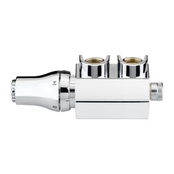 Danfoss Anschluss-Set VHS Ventilset RAS-D Eck, 50mm, Rp 1/2" x G 3/4", Matt vernickel... DANFOSS-013G4777 5702420046464 (Abb. 1)