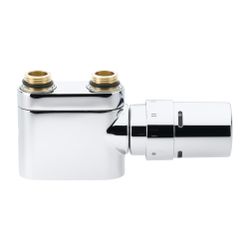 Danfoss Anschlussarmatur VHX Duo Set R 1/2", Durchgangsausführung, Chrom, 013G4276... DANFOSS-013G4276 5702420072777 (Abb. 1)