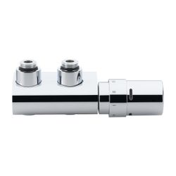 Danfoss Anschlussarmatur VHX Duo Set R 1/2", Eckausführung, Chrom, 013G4279... DANFOSS-013G4279 5702420073200 (Abb. 1)