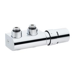 Danfoss Anschlussarmatur VHX Duo Set R 1/2", Eckausführung, Chrom, 013G4279... DANFOSS-013G4279 5702420073200 (Abb. 1)