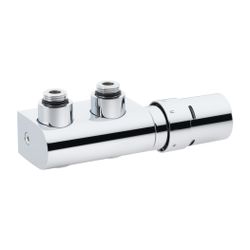 Danfoss Anschlussarmatur VHX Duo Set R 1/2", Eckausführung, Chrom, 013G4279... DANFOSS-013G4279 5702420073200 (Abb. 1)