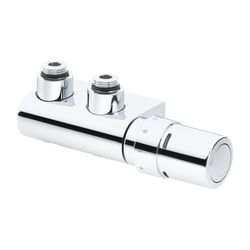 Danfoss Anschlussarmatur VHX Duo Set R 1/2", Eckausführung, Chrom, 013G4279... DANFOSS-013G4279 5702420073200 (Abb. 1)