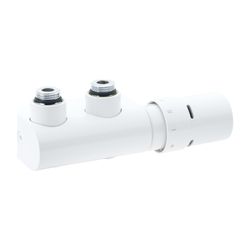 Danfoss Anschlussarmatur VHX Duo Set R 1/2", Eckausführung, Verkehrsweiß, 013G4281... DANFOSS-013G4281 5702420073224 (Abb. 1)