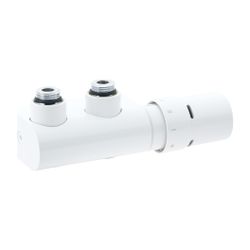 Danfoss Anschlussarmatur VHX Duo Set R 1/2", Eckausführung, Verkehrsweiß, 013G4281... DANFOSS-013G4281 5702420073224 (Abb. 1)
