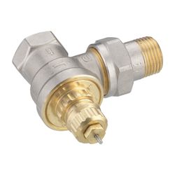 Danfoss Ventilgehäuse RA-G, DN 15, R 1/2", Eckausführung, matt vernickelt, 013G1676... DANFOSS-013G1676 5702420111254 (Abb. 1)