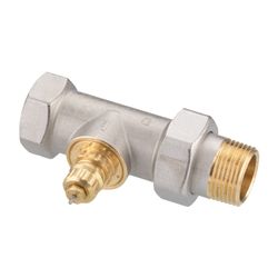 Danfoss Ventilgehäuse RA-G, DN 25, R 1/1", Durchgangsausführung, matt vernickelt, 013... DANFOSS-013G1679 5702420111278 (Abb. 1)
