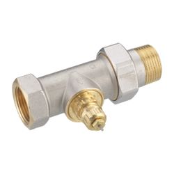 Danfoss Ventilgehäuse RA-G, DN 25, R 1/1", Durchgangsausführung, matt vernickelt, 013... DANFOSS-013G1679 5702420111278 (Abb. 1)