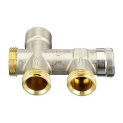 Danfoss Kupplungsgehäuse RA-KE, Heizkörper R 1/2", Anlage G 3/4" Außengewinde, 013G33... DANFOSS-013G3366 5702420031804 (Abb. 1)