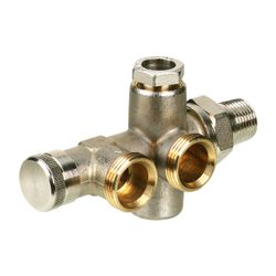 Danfoss Kupplungsgehäuse RA-KW, Heizkörper R 1/2", Anlage G 3/4" Außengewinde, 013G33... DANFOSS-013G3369 5702420037707 (Abb. 1)