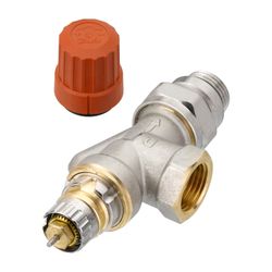 Danfoss Ventilgehäuse RA-N, DN 15, R 1/2", Axialausführung, selbstdichtendem Nippel, ... DANFOSS-013G0117 5702420095714 (Abb. 1)