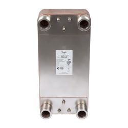 Danfoss Plattenwärmeübertrager MicroPlate XB61L-1, 100 Platten, G 2" AG, 25 bar, kupf... DANFOSS-004B3437 5702425090196 (Abb. 1)