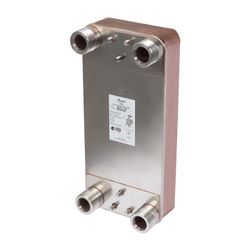 Danfoss Plattenwärmeübertrager MicroPlate XB61L-1, 100 Platten, G 2" AG, 25 bar, kupf... DANFOSS-004B3437 5702425090196 (Abb. 1)