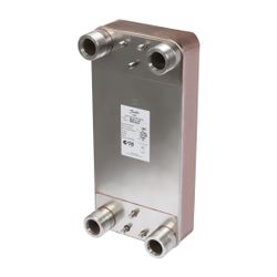 Danfoss Plattenwärmeübertrager MicroPlate XB61L-1, 100 Platten, G 2" AG, 25 bar, kupf... DANFOSS-004B3437 5702425090196 (Abb. 1)
