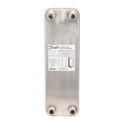 Danfoss Microchannel-Wärmeübertrager XBDW22H-1, 36 Platten, G 3/4" AG, rostfreier Sta... DANFOSS-004H4372 5702425136122 (Abb. 1)