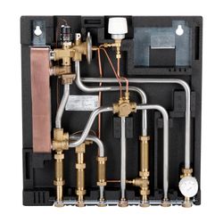 Danfoss Wohnungsstation Evoflat FSS Typ 1, HT-Heizung, 37kW, Dämmhaube, Kupfer, 145B0... DANFOSS-145B0010 5702424652852 (Abb. 1)