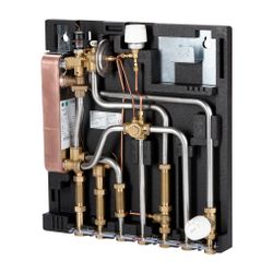 Danfoss Wohnungsstation Evoflat FSS Typ 1, HT-Heizung, 37kW, Dämmhaube, Kupfer, 145B0... DANFOSS-145B0010 5702424652852 (Abb. 1)