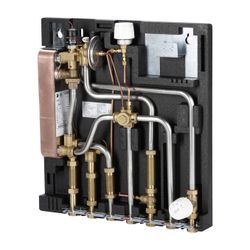 Danfoss Wohnungsstation Evoflat FSS Typ 1, HT-Heizung, 37kW, Dämmhaube, Kupfer, 145B0... DANFOSS-145B0010 5702424652852 (Abb. 1)