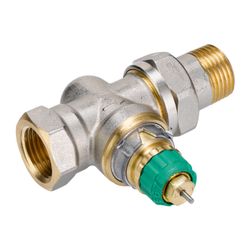 Danfoss Ventilgehäuse RA-DV, DN 15, R 1/2", dynamisch, Durchgangsausführung, kurze Ba... DANFOSS-013G7714 5702420123684 (Abb. 1)