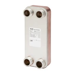 Danfoss Plattenwärmeübertrager XB12M-2, 100 Platten, 25 bar, G 1" AG, kupfergelötet, ... DANFOSS-004H7626 5702425109539 (Abb. 1)