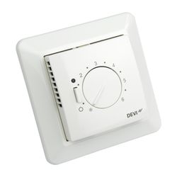 Danfoss elektronischer Boden Thermostat, UP, 16A, Bodenfühler, eckige Zentralscheibe... DANFOSS-140F1030 5703466208991 (Abb. 1)