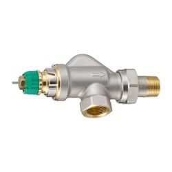 Danfoss dynamisches Ventil RA-DV, DN 10, druckunabhängig, R 3/8", Axial, vernickelt... DANFOSS-013G7709 5702425127496 (Abb. 1)