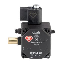 Danfoss Ölbrennerpumpe BFP 11 L3, mit Magnetventil, Drehrichtung rechts, 24l/h, 071N7... DANFOSS-071N7141 5702425156250 (Abb. 1)