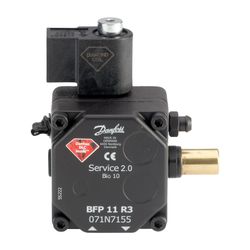 Danfoss Ölbrennerpumpe BFP 11 R3, mit Magnetventil, Drehrichtung rechts, 24l/h, 071N7... DANFOSS-071N7155 5702425156267 (Abb. 1)