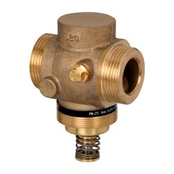 Danfoss Durchgangsventil VGU, DN 15, Kvs 4,0m3/h, PN 25, Außengewinde, Rotguss RG-5, ... DANFOSS-065B0791 5702421543733 (Abb. 1)