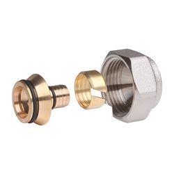Danfoss Klemmverbinder, G 3/4" Innengewinde auf 14x2mm, für VPE-Kunststoffrohre PEX... DANFOSS-013G4154 5702420032887 (Abb. 1)