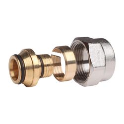 Danfoss Klemmverbinder, G 3/4" Innengewinde auf 20x2,5mm, für VPE-Kunststoffrohre PEX... DANFOSS-013G4161 5702420033471 (Abb. 1)