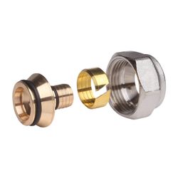 Danfoss Klemmverbinder, G 3/4" Innengewinde auf 12x2mm, für VPE-Kunststoffrohre PEX... DANFOSS-013G4152 5702420032863 (Abb. 1)